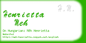 henrietta meh business card